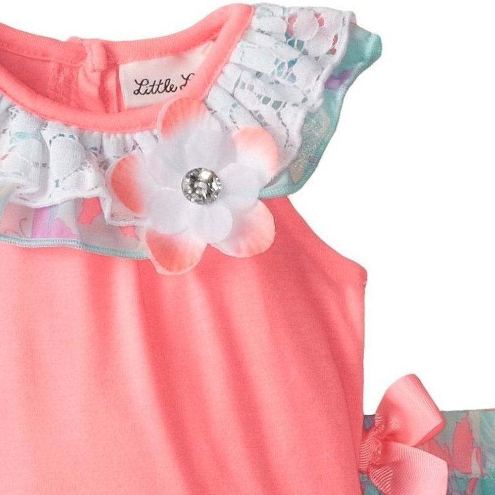 Little Lass Baby Girl Top Tutu Scooter Skirt Set Outfit size 12 Mo Lot NWT - Picture 4 of 8